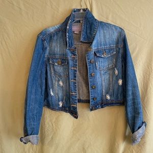 Boom Boom Jeans denim crop jacket. Size small